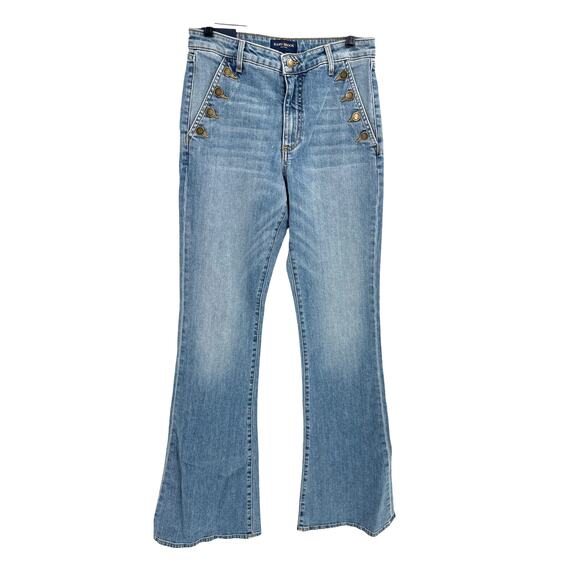 Ramy Brook Women's Light Wash Helena High-Rise Flare Jeans Size 28 - Picture 7 of 14